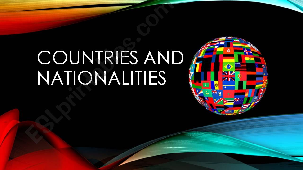 Countries and nationalities powerpoint