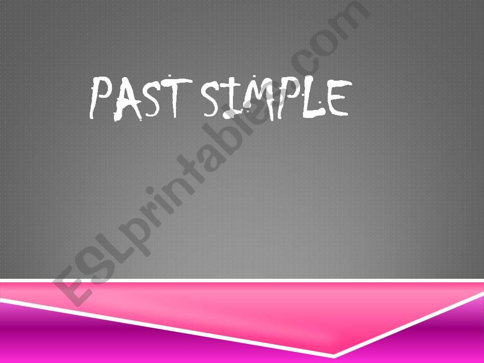 PAST SIMPLE powerpoint