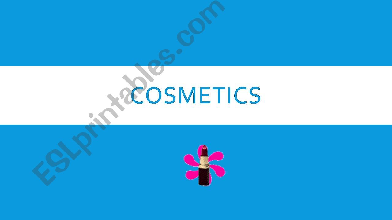 COSMETICS powerpoint