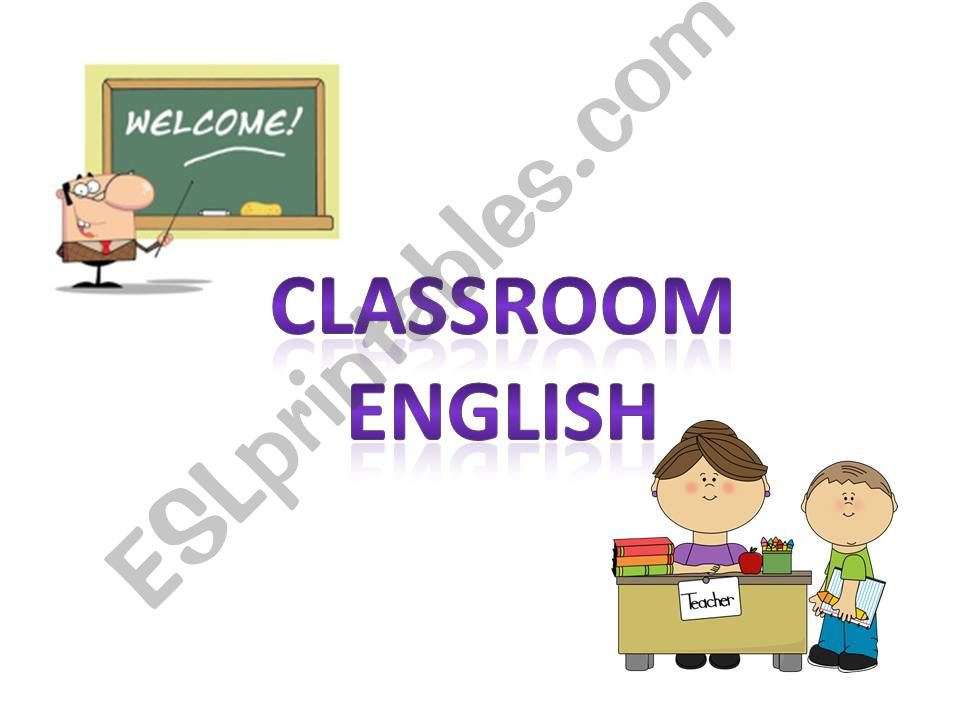 Classroom English - basic instructions