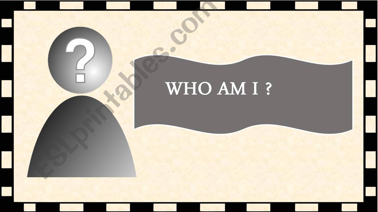 Who am I? a guessing game about Shakespeare