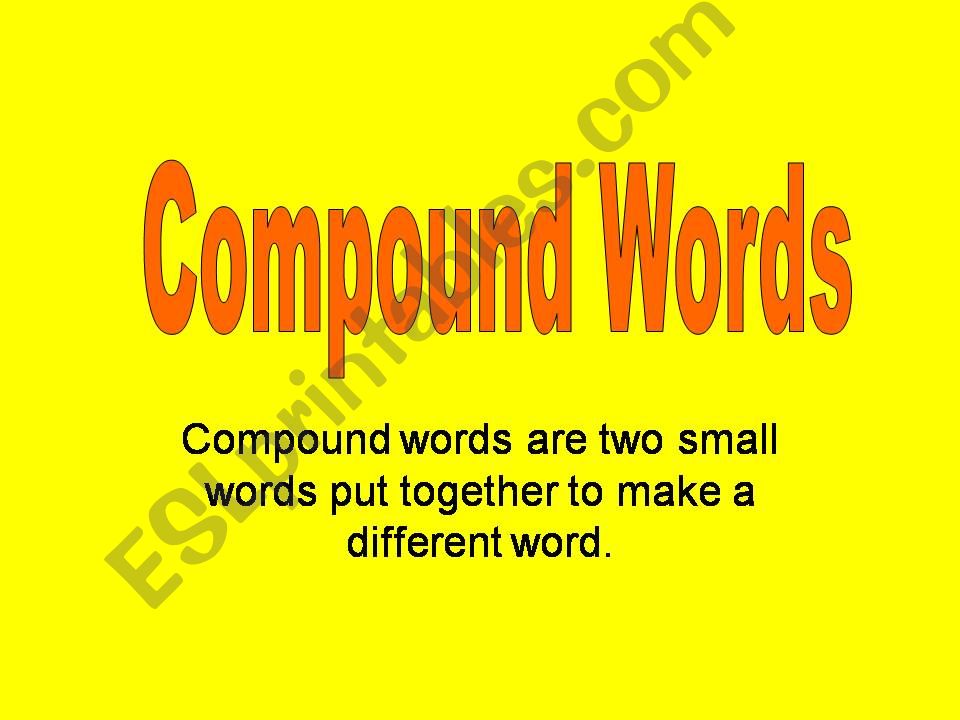 game: compound words powerpoint
