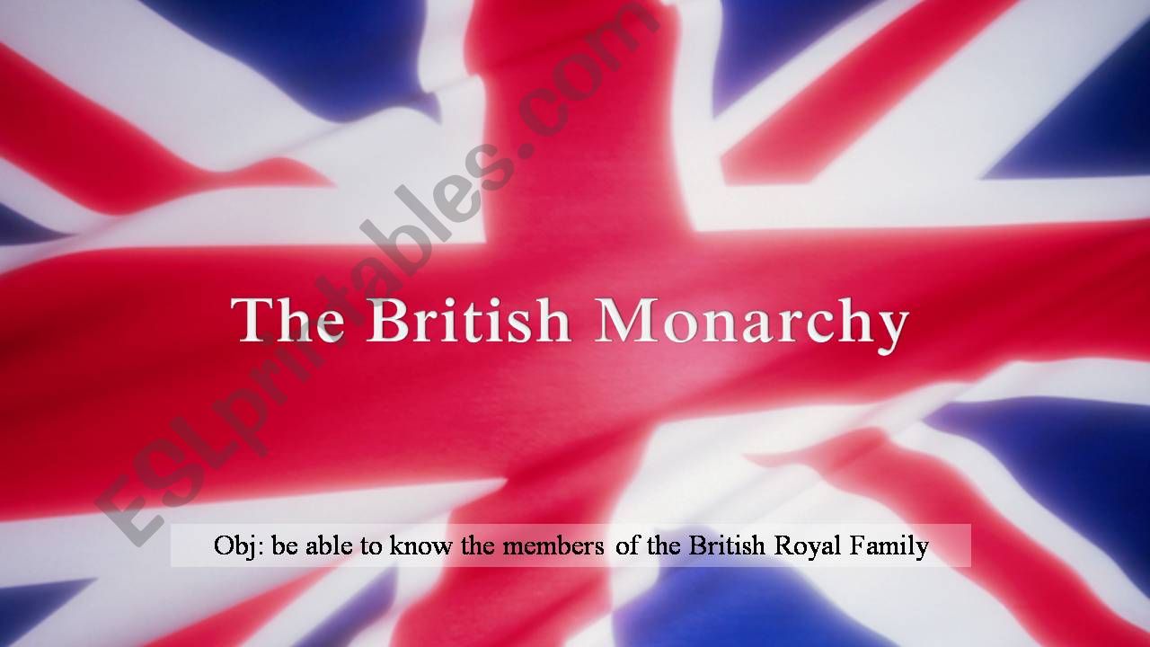 The British Royal Family powerpoint