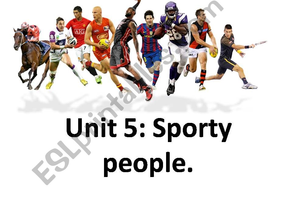 Sporty people powerpoint