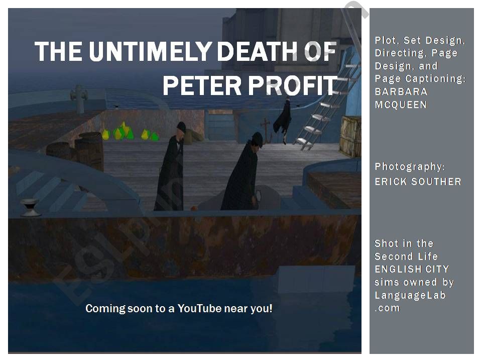 The Untimely Death of Peter Profit