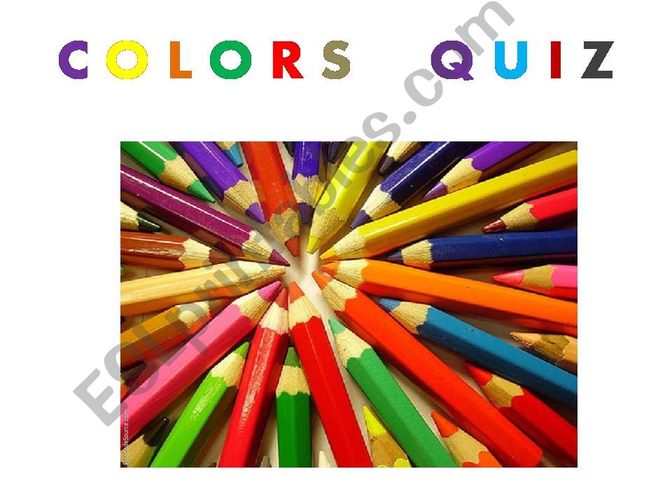 Colors Quiz powerpoint