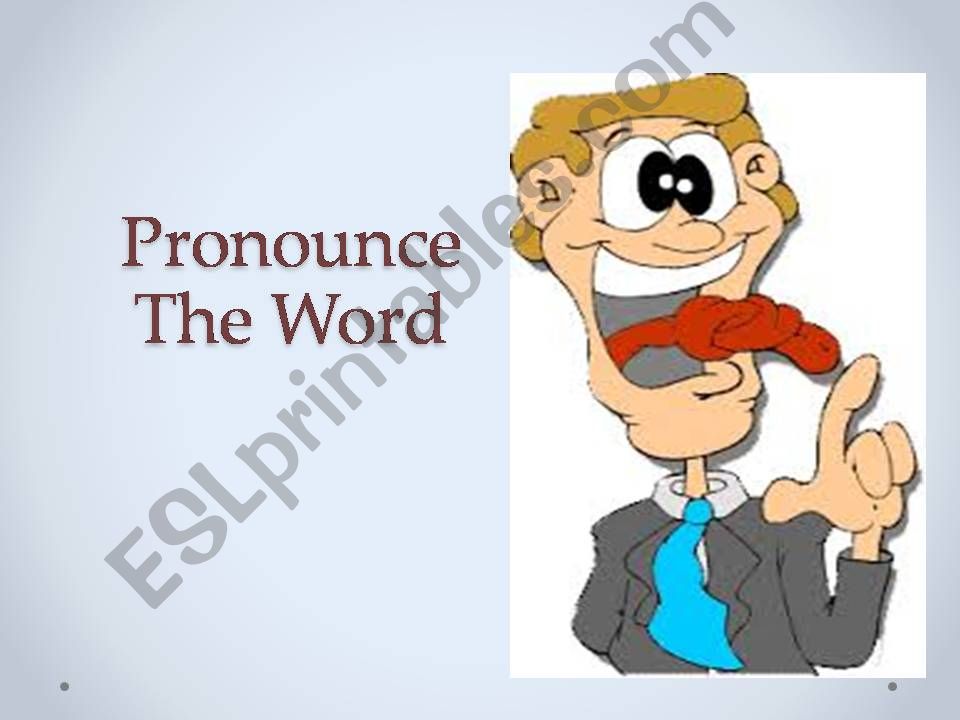 Pronounce The Word powerpoint