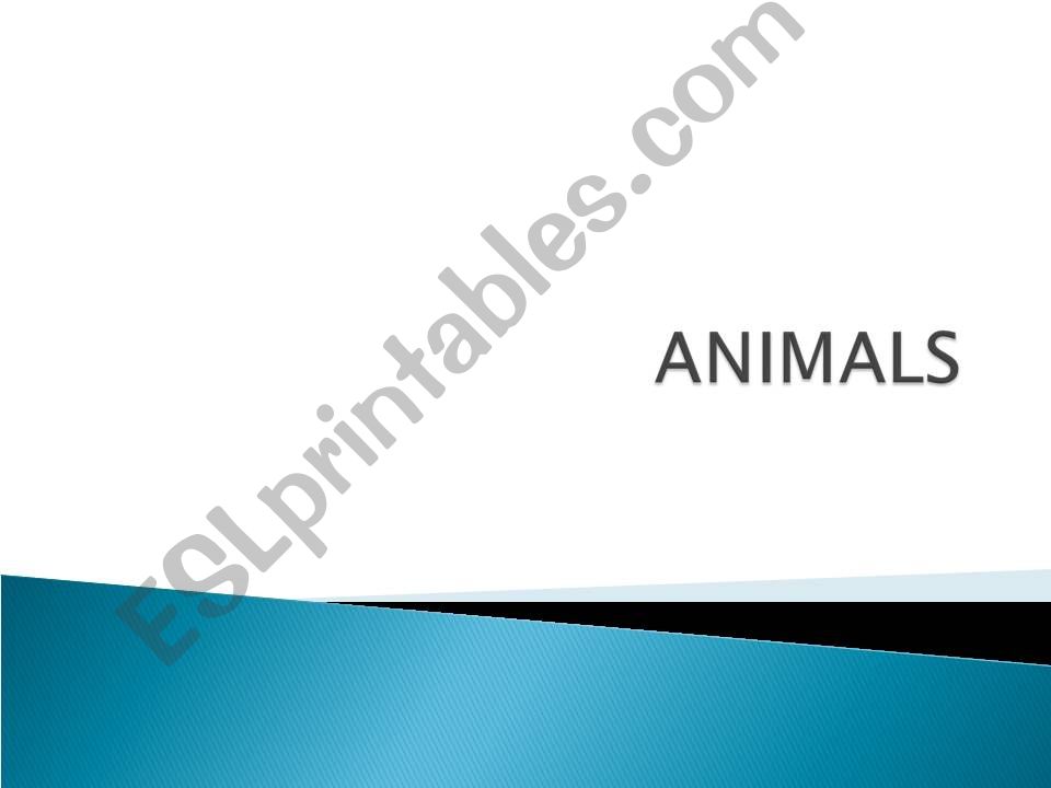 Animals powerpoint