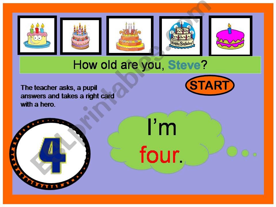 How old are you? powerpoint