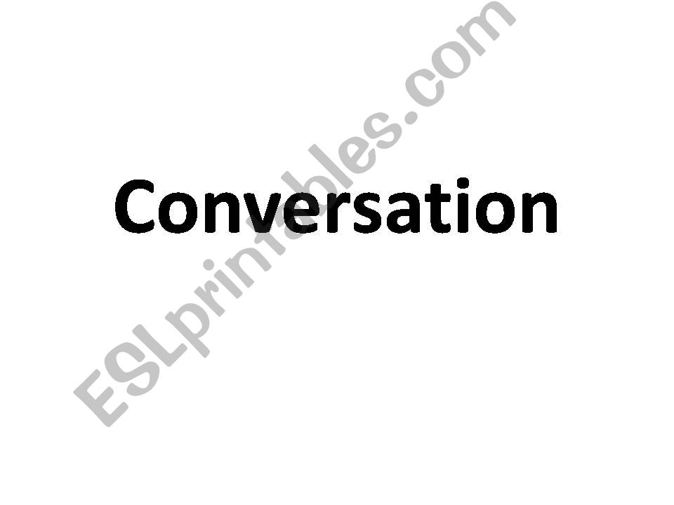conversation powerpoint