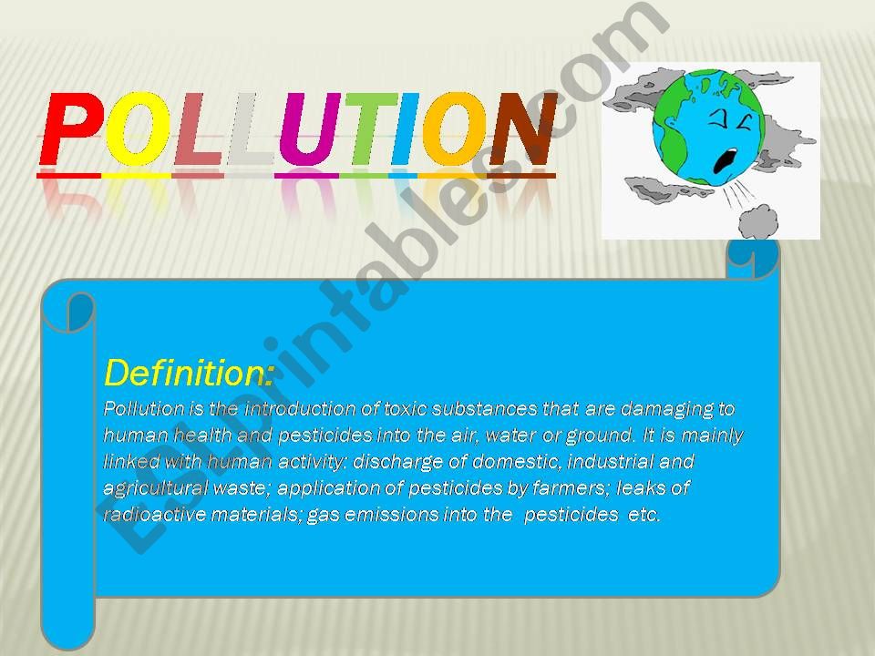Project about Pollution powerpoint