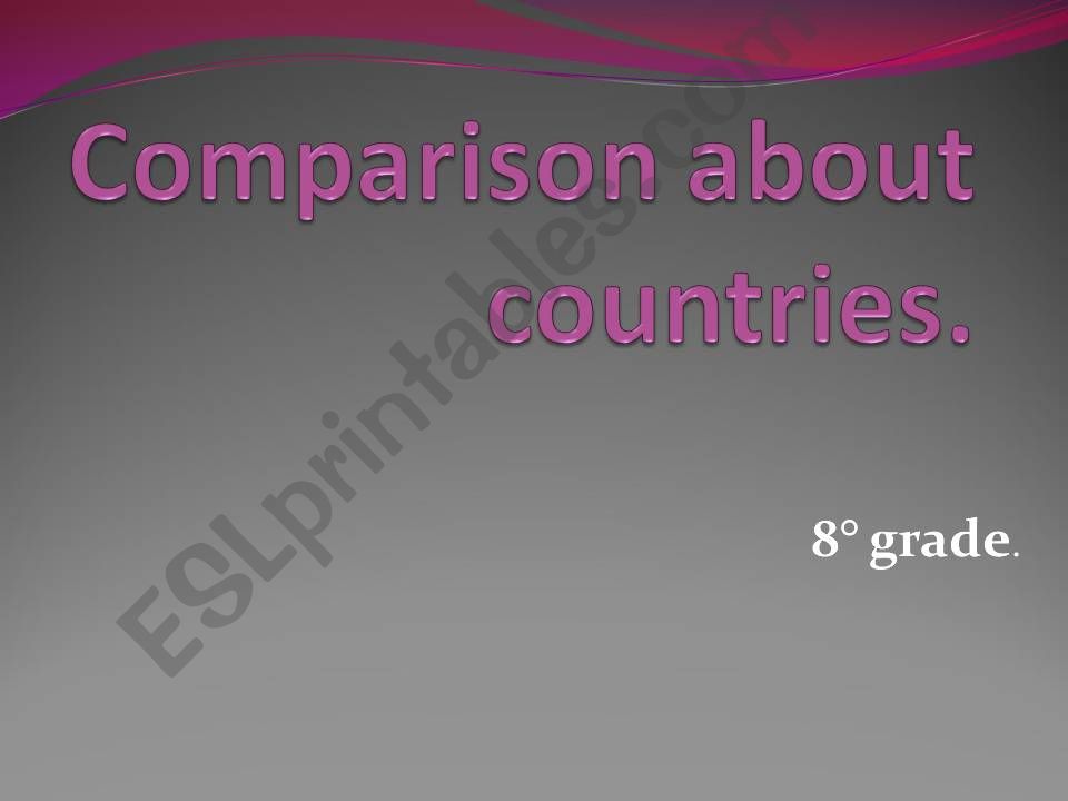 comparison countries powerpoint