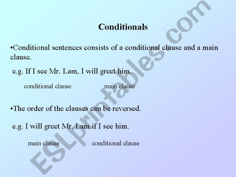 conditionals powerpoint