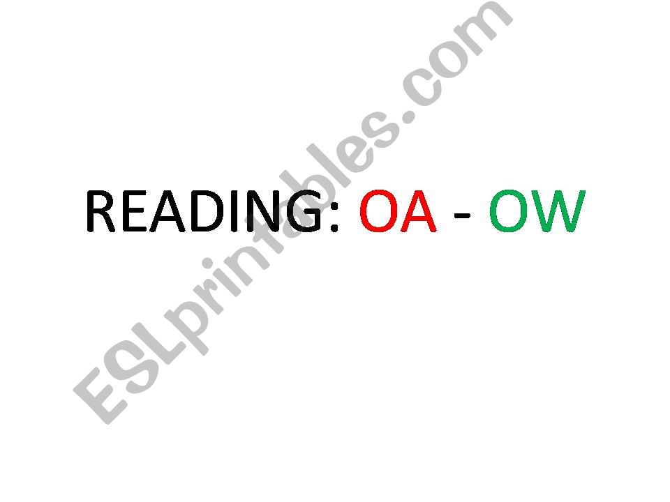 reading: ow  oa powerpoint