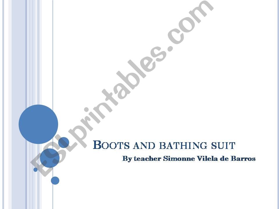 Boots and bathing suit powerpoint