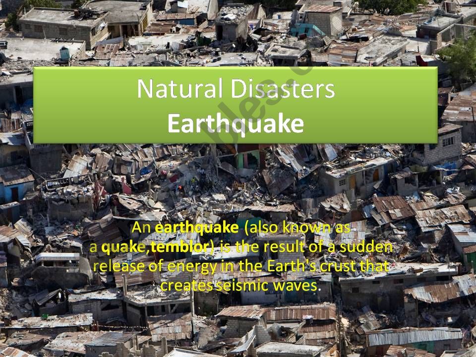 Earthquakes powerpoint