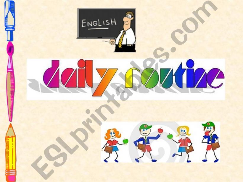 Daily Routine powerpoint