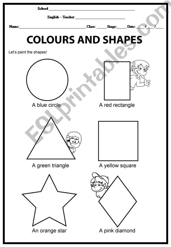 ESL - English PowerPoints: Shapes
