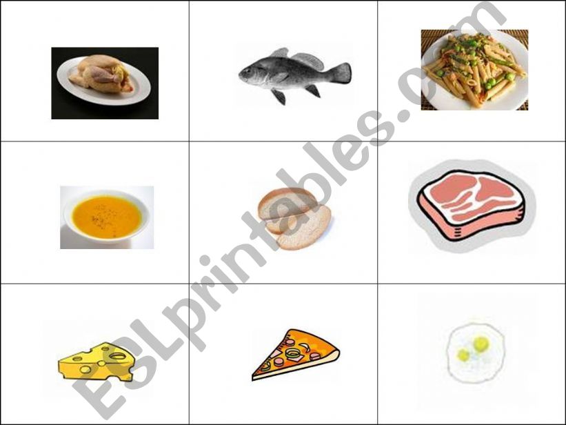food bingo powerpoint