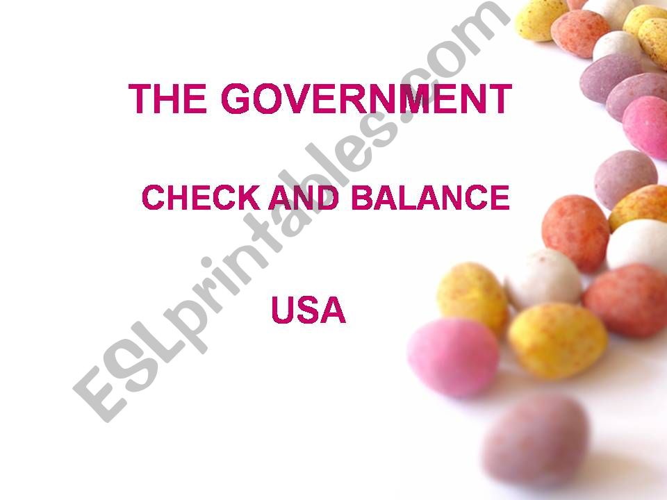 Check and Balance in USA powerpoint