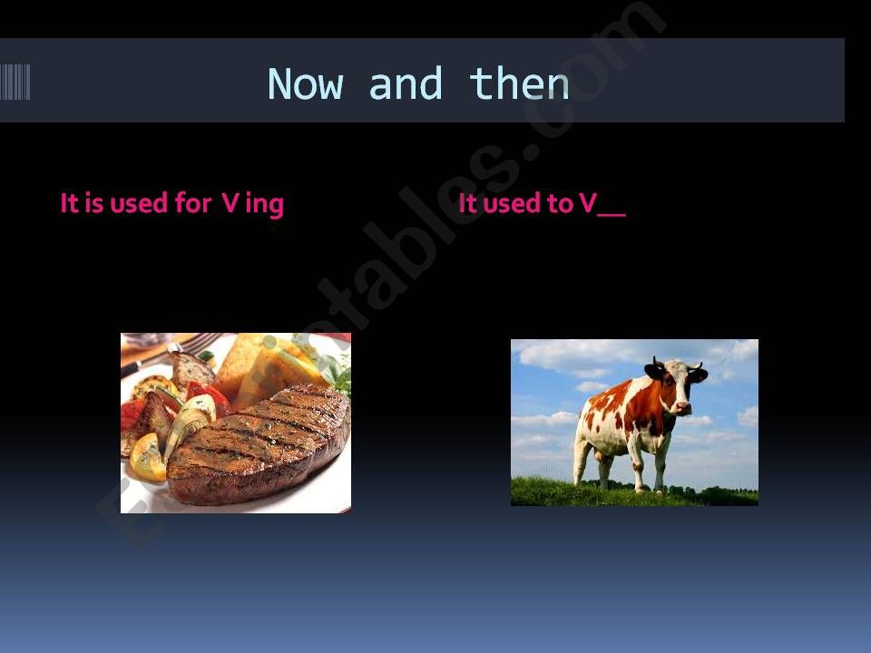 Used for vs used to powerpoint
