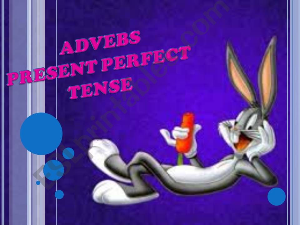 Adverbs In Present perfect powerpoint
