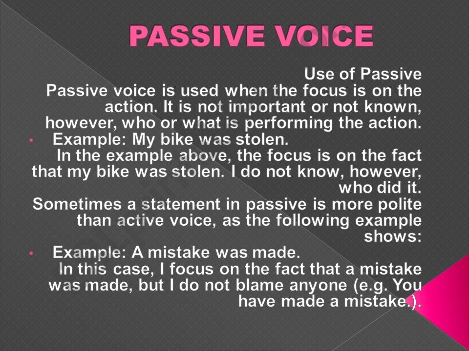 TECHNOLOGY AND PASSIVE VOICE powerpoint