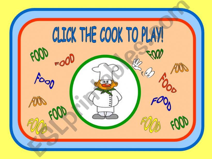 FOOD GAME powerpoint