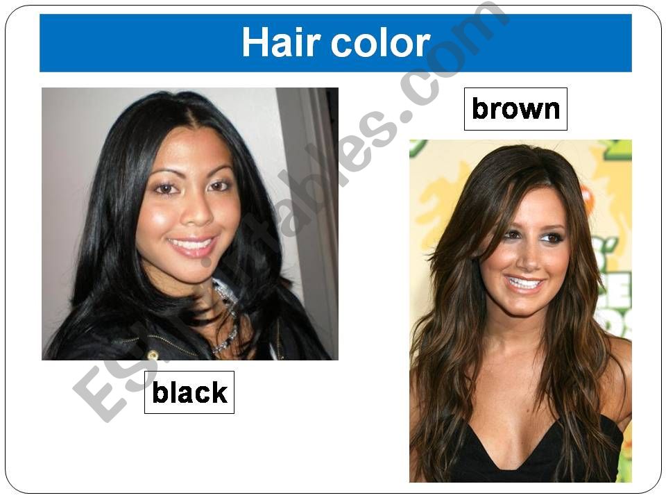 Physical description (hair) powerpoint