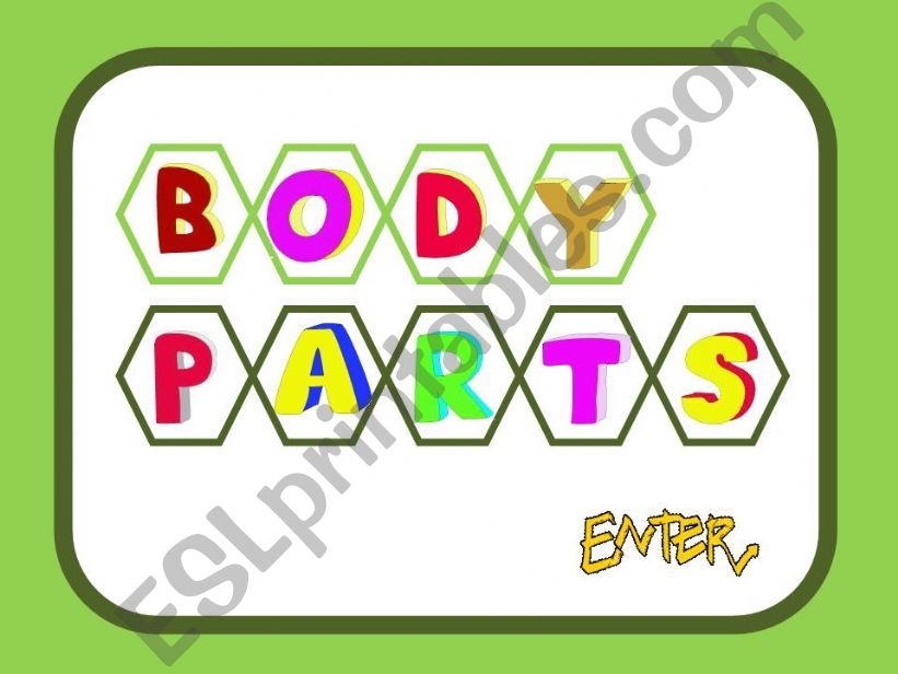 BODY PARTS GAME powerpoint