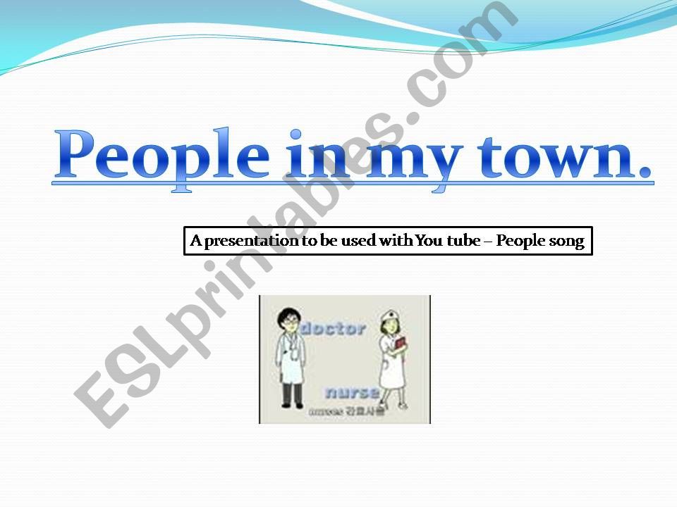 people in our town powerpoint