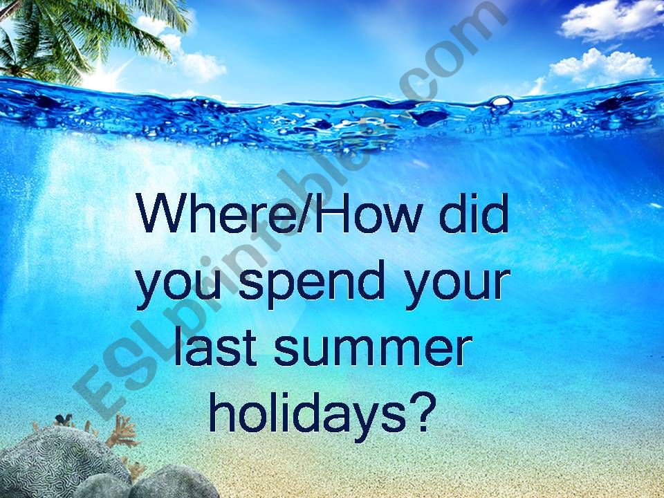 Summer holidays powerpoint