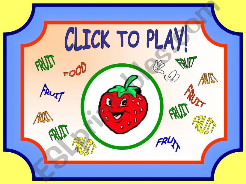 FRUIT GAME powerpoint