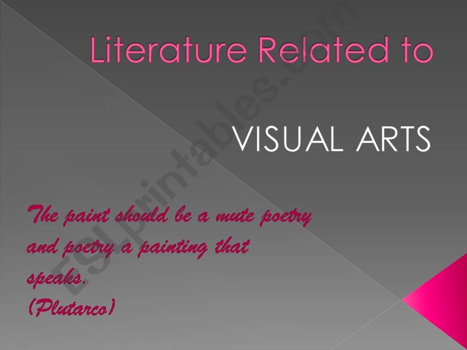Art and Literature Parte 1 powerpoint