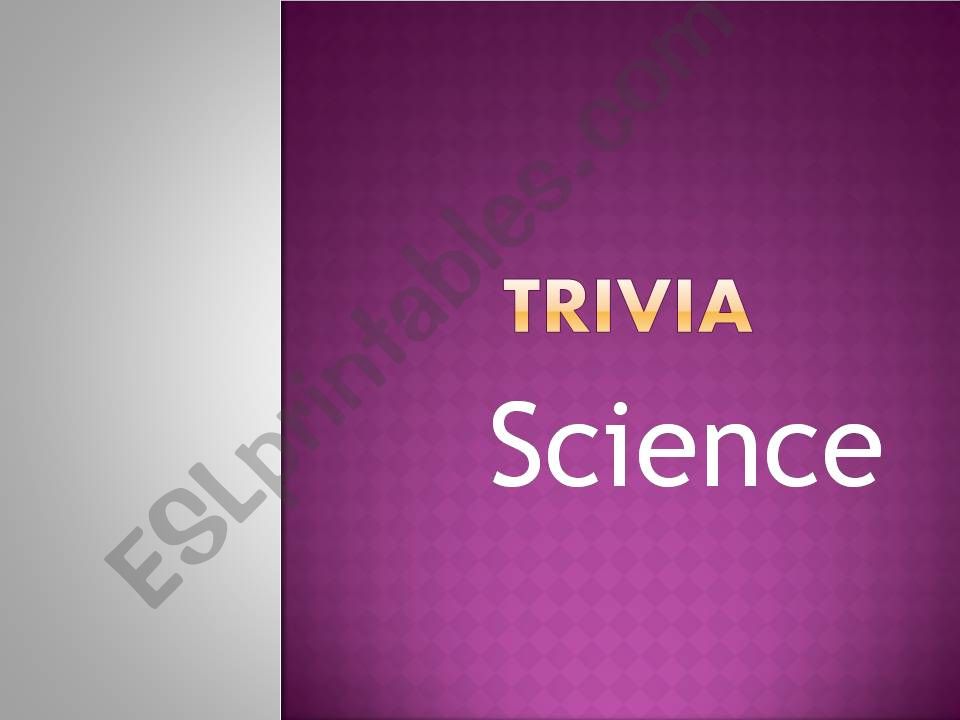 Science Trivia 1 powerpoint