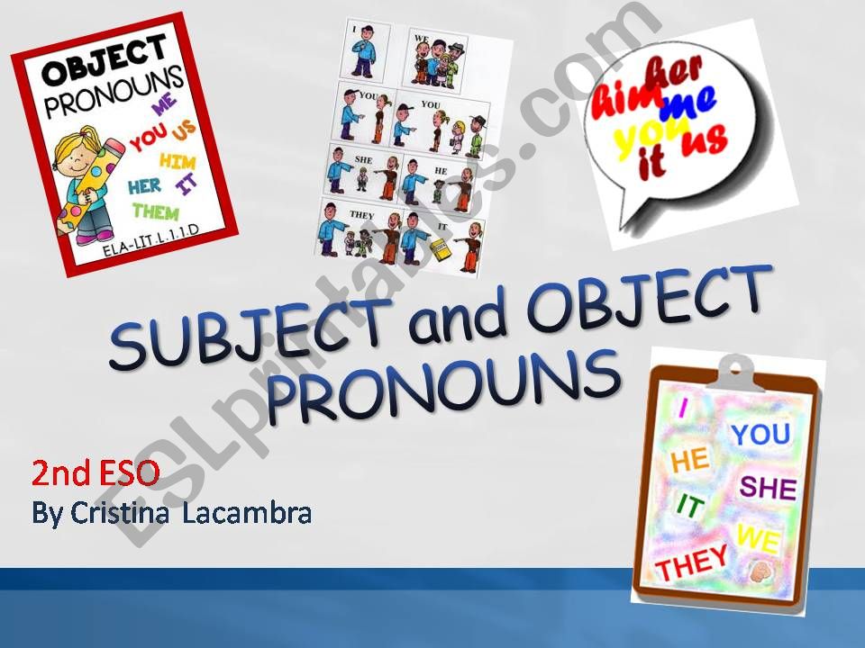 SUBJECT and OBJECT PRONOUNS powerpoint