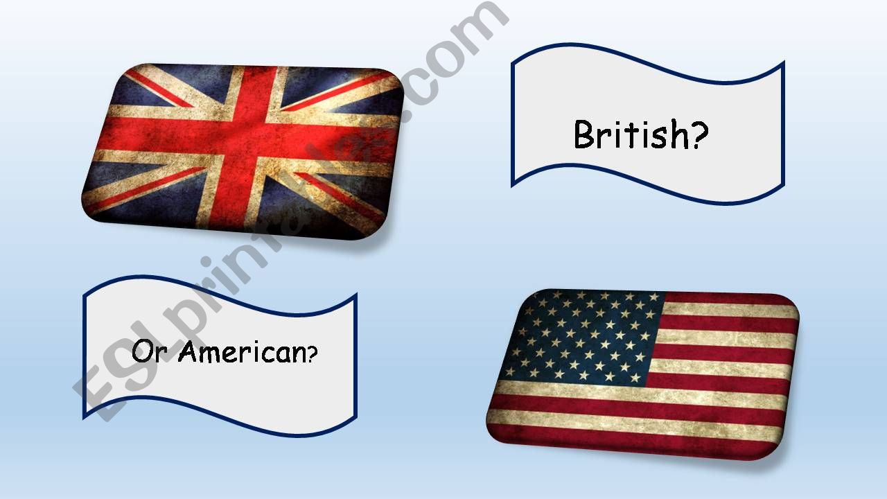 British or American? powerpoint