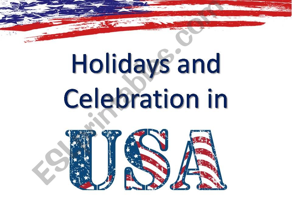 Holidays USA powerpoint