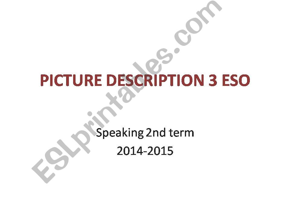 PICTURE DESCRIPTION powerpoint