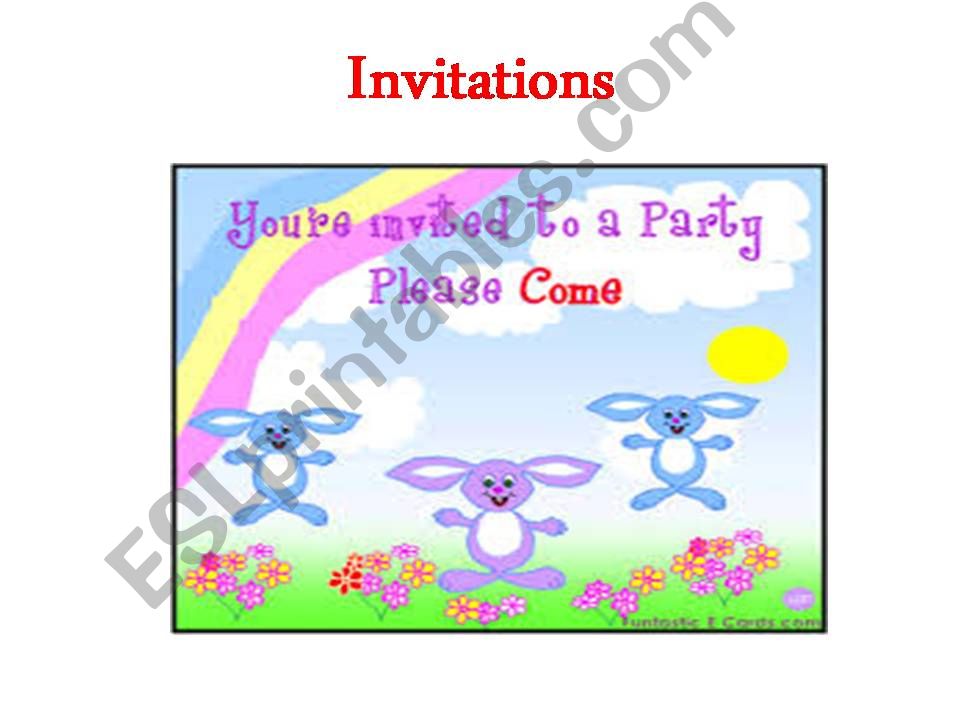 Invitations powerpoint