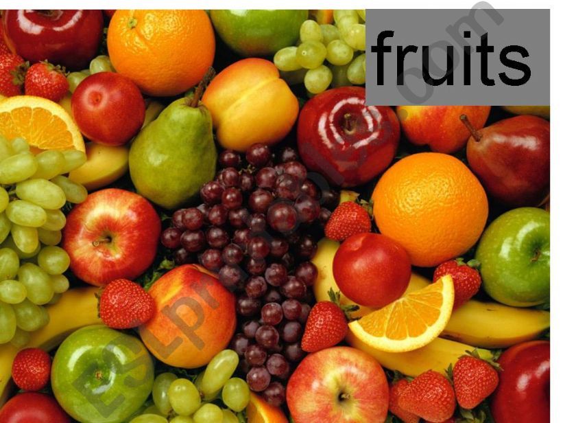 Fruits vocabulary Oral exercise PART 1 