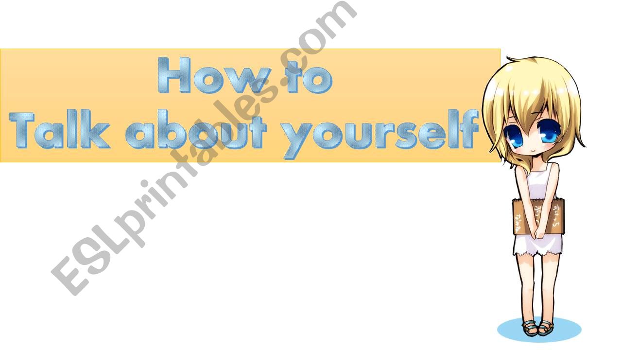 talking about yourself powerpoint