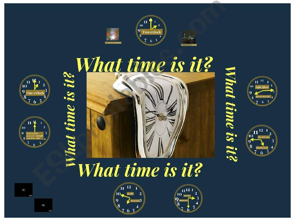 Telling the time.  powerpoint