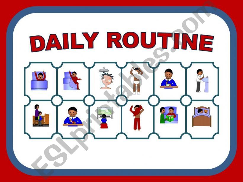 DAILY ROUTINE GAME powerpoint