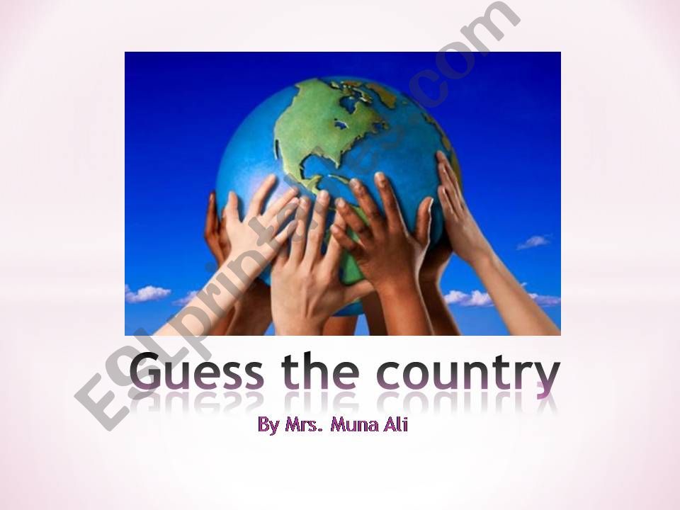 Guess the country powerpoint
