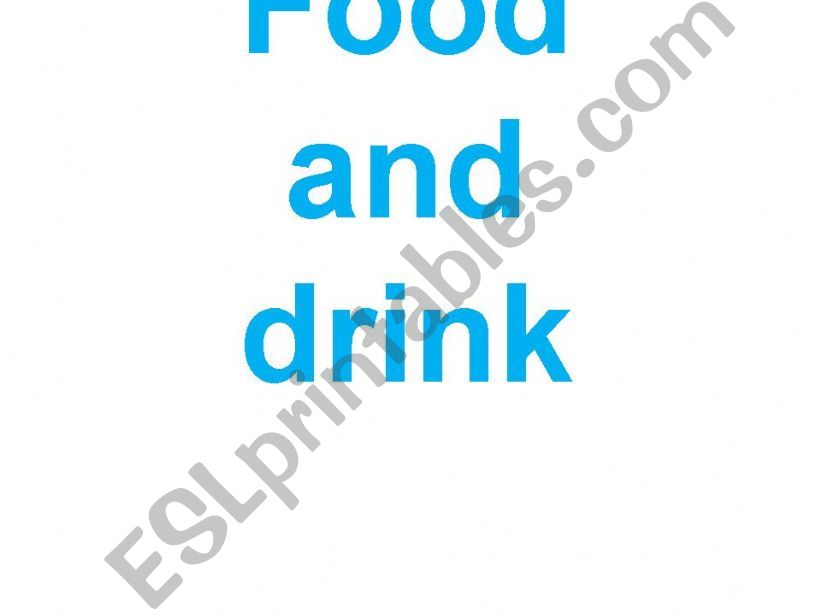 FOOD AND DRINK powerpoint