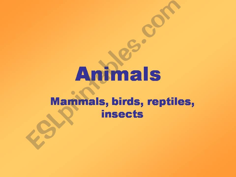 Animals-PowerPoint powerpoint