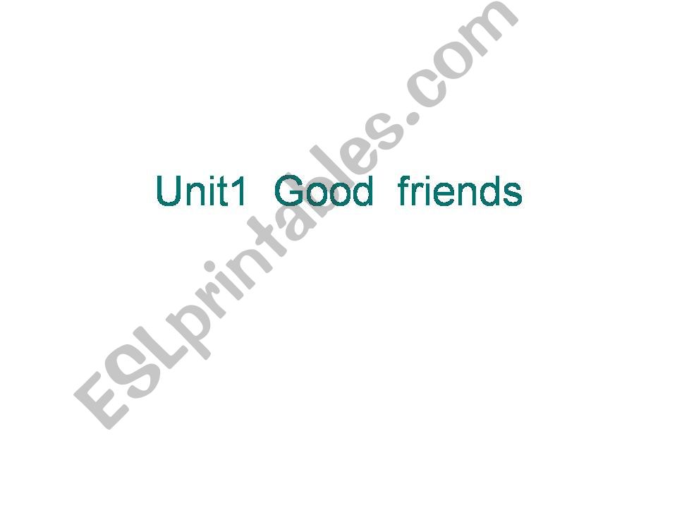 good friends powerpoint