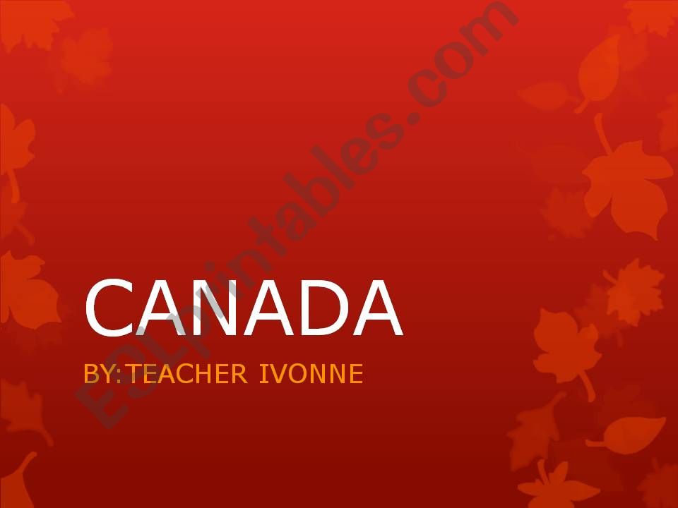 canada facts  powerpoint
