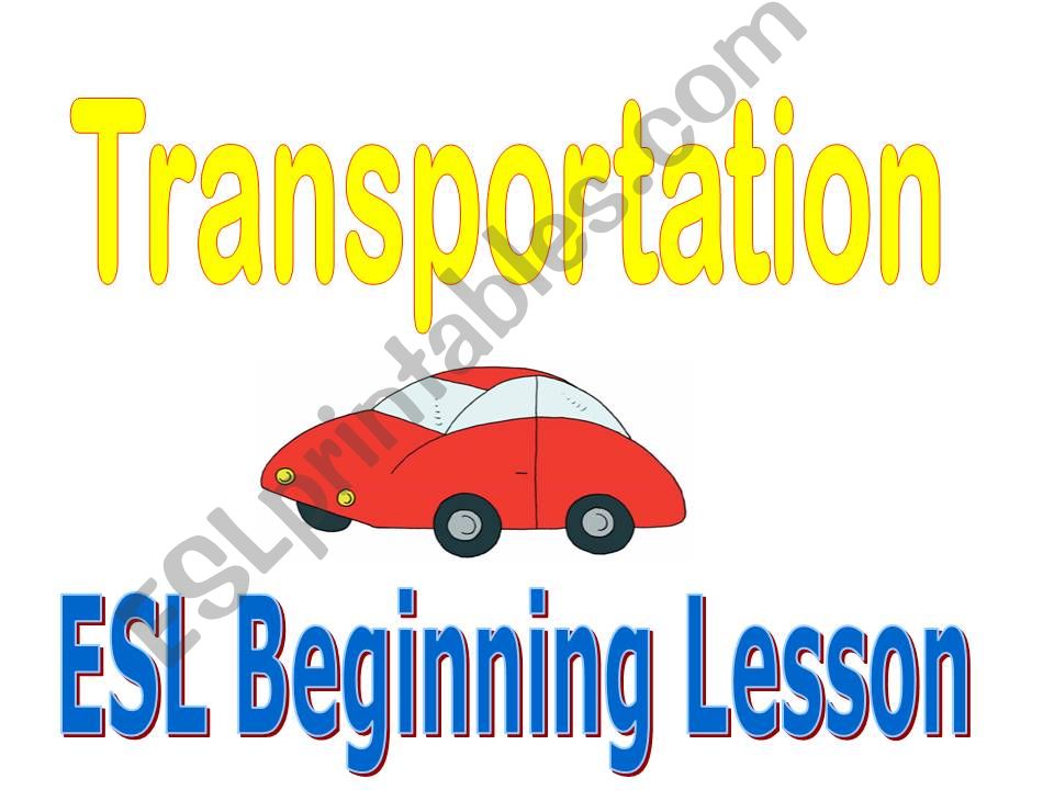 Transport Vocabularies powerpoint